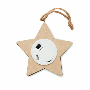 Logotrade business gift image of: Wooden weed star with lights