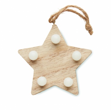 Logotrade promotional giveaways photo of: Wooden weed star with lights