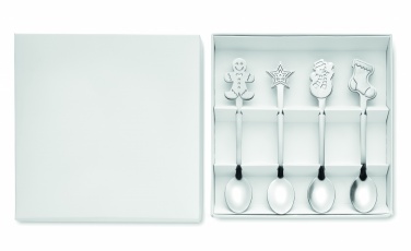 Logo trade promotional items picture of: Set of 4 Christmas tea spoon