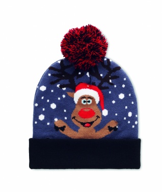 Logotrade advertising product image of: Christmas knitted beanie LED