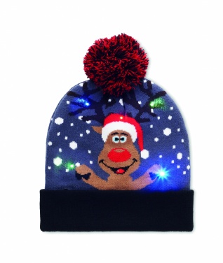 Logotrade promotional gift picture of: Christmas knitted beanie LED