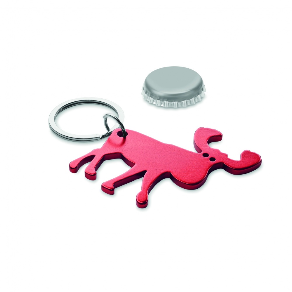 Logotrade promotional giveaway image of: Recycled aluminium key ring Pori