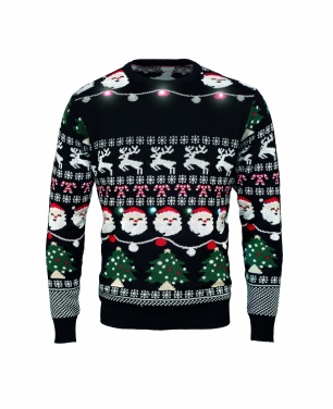 Logo trade promotional gifts image of: Christmas LED sweater S/M