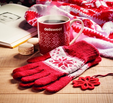 Logotrade corporate gift picture of: Winter gift mug and gloves set