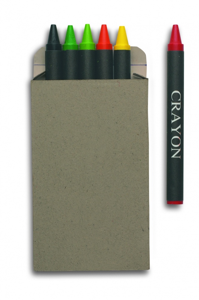 Logotrade corporate gift picture of: Carton of 6 wax crayons