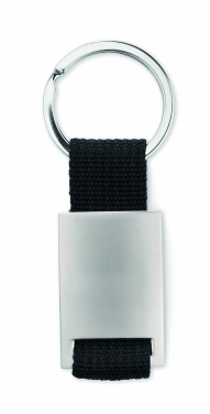 Logo trade promotional gift photo of: Metal rectangular key ring Espoo