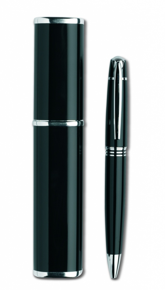 Logo trade promotional merchandise image of: Metal twist ball pen