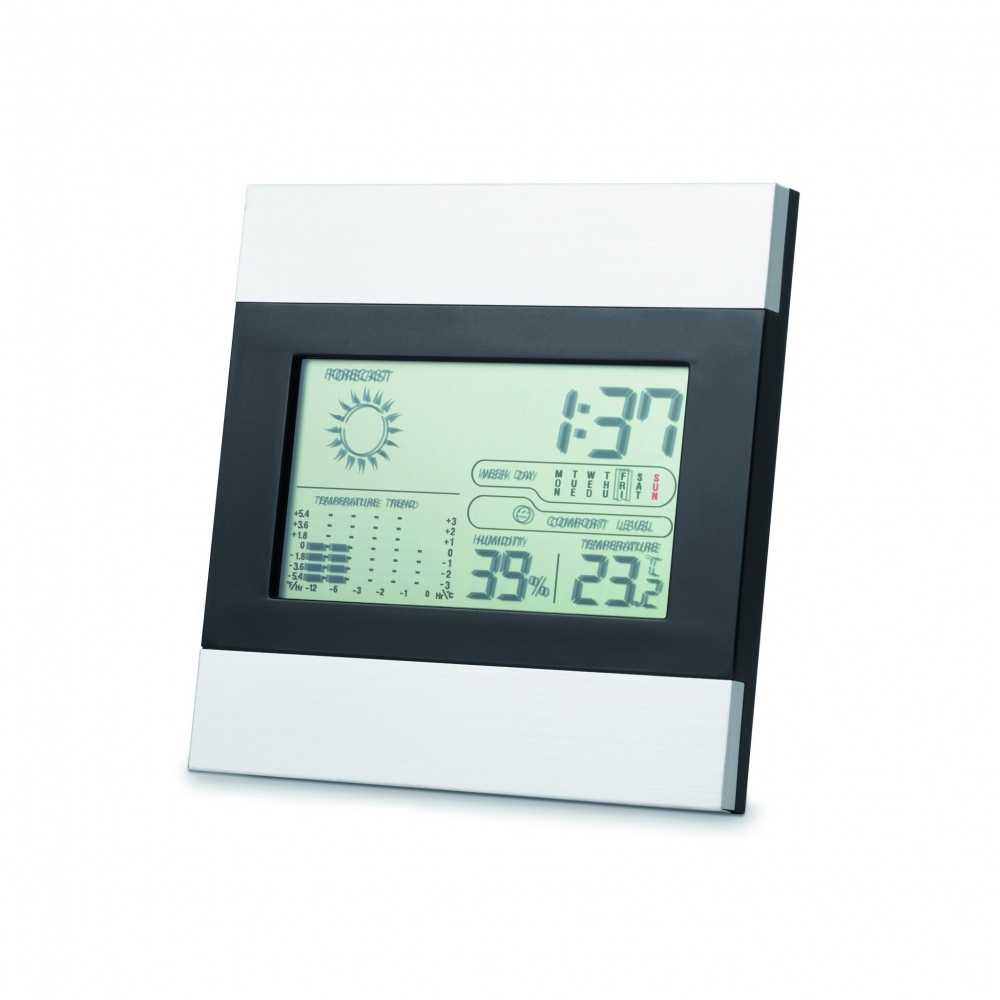 Logotrade promotional gift picture of: Weather station and clock