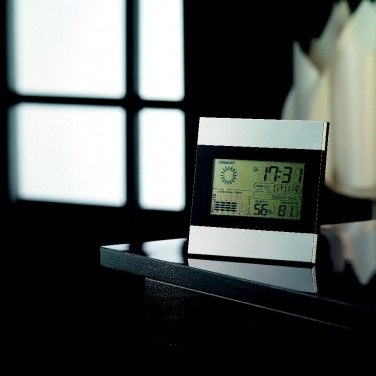 Logotrade promotional merchandise picture of: Weather station and clock