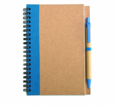 Logotrade promotional giveaways photo of: B6 recycled notebook with pen