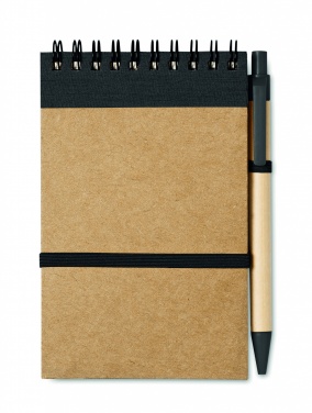 Logotrade corporate gift image of: A6 recycled notepad with pen