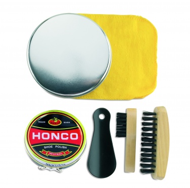 Logo trade business gifts image of: Shoe polish kit