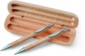 Pen gift set in wooden box, Wood