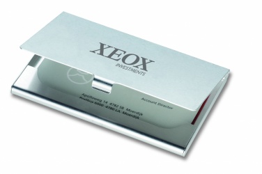 Logo trade promotional items picture of: Aluminium business card holder