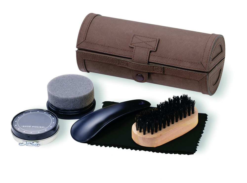 Logo trade promotional giveaway photo of: Shoe polish kit