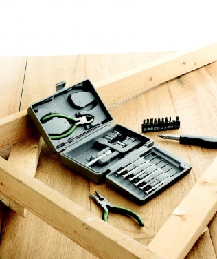 Logo trade advertising products picture of: Foldable 25 piece tool set