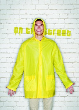 Logo trade promotional giveaway photo of: PVC raincoat with hood