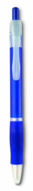 Logo trade promotional giveaway photo of: Ball pen with rubber grip