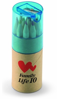 Logo trade business gift photo of: 12 coloured pencils