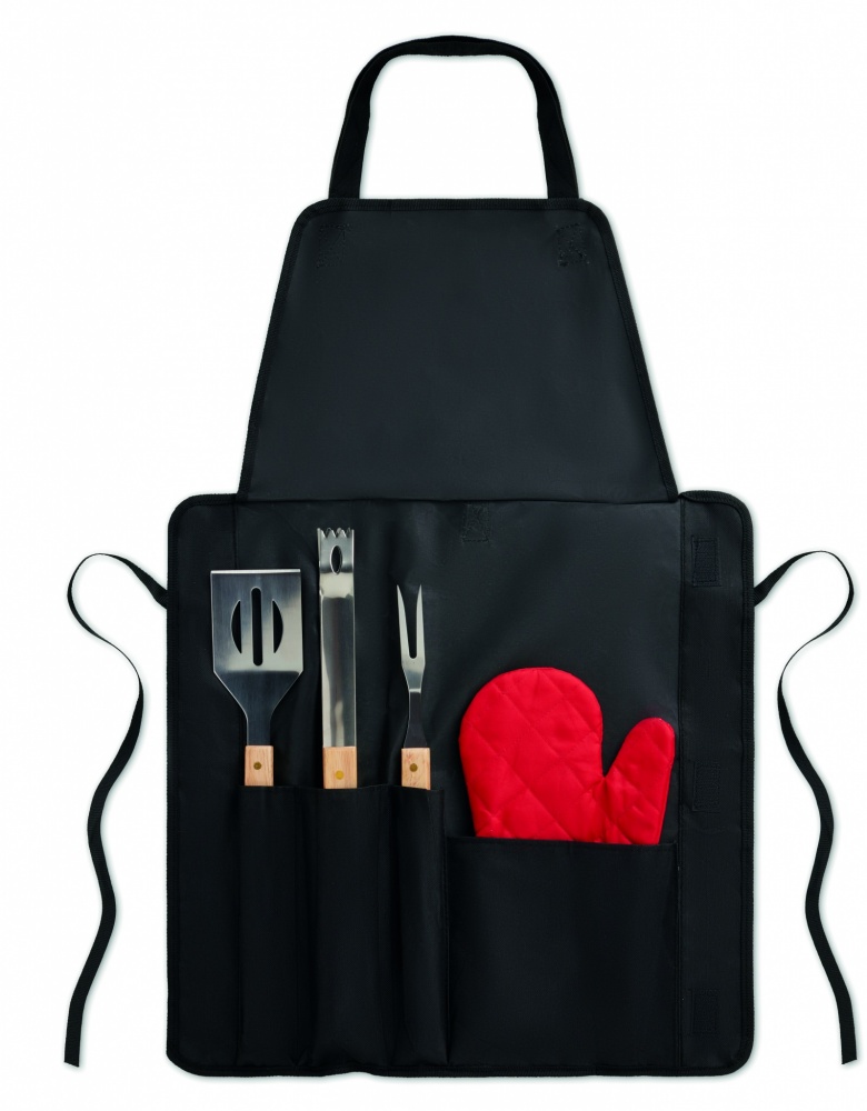 Logotrade business gift image of: BBQ apron with BBQ tools