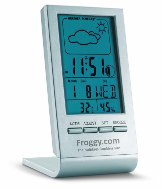 Logotrade advertising product image of: Weather station with blue LCD