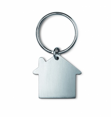 Logo trade promotional merchandise photo of: Metal key holder house Lahti