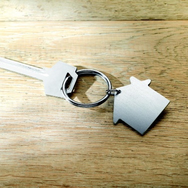 Logo trade business gifts image of: Metal key holder house Lahti