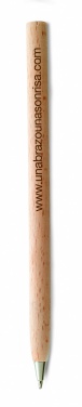 Logo trade promotional giveaway photo of: Wooden ball pen