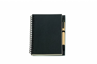 Logo trade business gift photo of: B6 Recycled notebook with pen