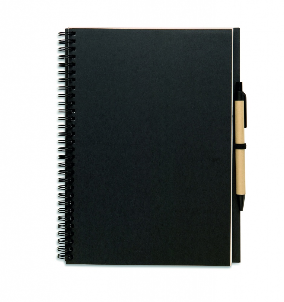 Logo trade promotional gifts picture of: Recycled notebook with pen