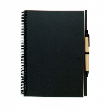 Logo trade promotional merchandise image of: Recycled notebook with pen