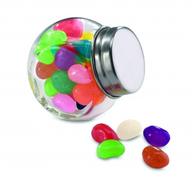 Logo trade promotional items picture of: Glass jar with jelly beans