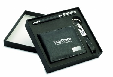 Logotrade promotional merchandise picture of: Ball pen key ring and wallet Lappeenranta