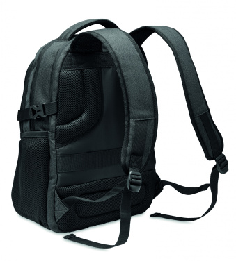 Logo trade promotional merchandise picture of: 600D RPET laptop backpack