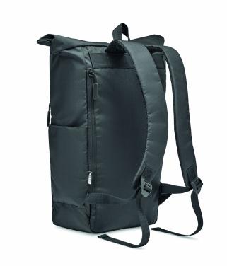 Logo trade promotional giveaway photo of: 300D RPET rolltop backpack