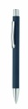 Recycled paper push ball pen, French Navy