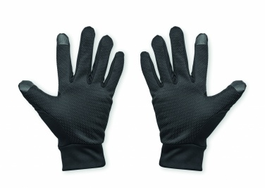 Logo trade promotional giveaways image of: Tactile sport gloves