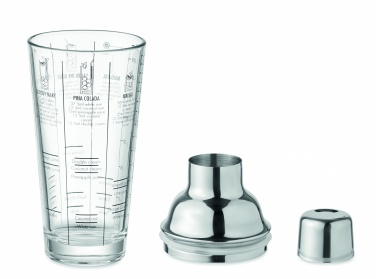 Logo trade promotional giveaway photo of: Glass cocktail shaker 400 ml