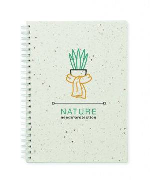 Logotrade corporate gifts photo of: A5 seed paper cover notebook