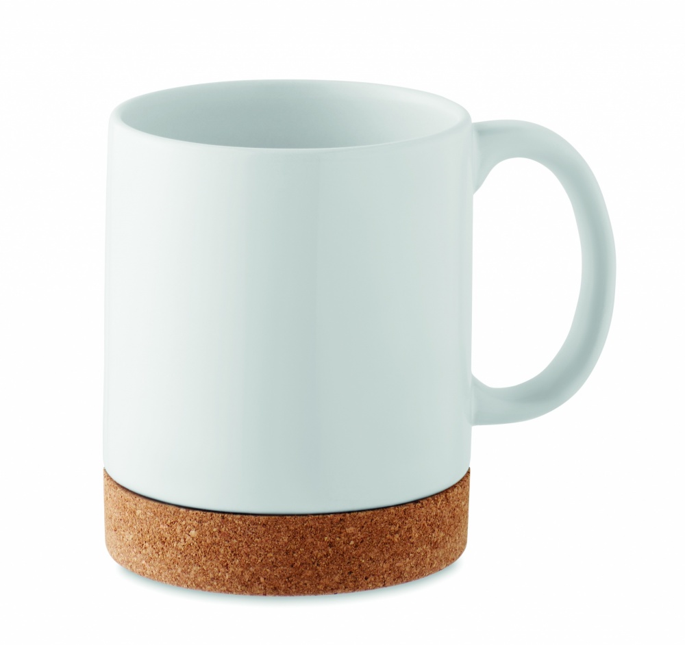 Logotrade promotional product picture of: Ceramic cork mug 280 ml