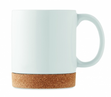 Logo trade business gift photo of: Ceramic cork mug 280 ml