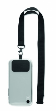 Logo trade business gifts image of: Phone holder lanyard