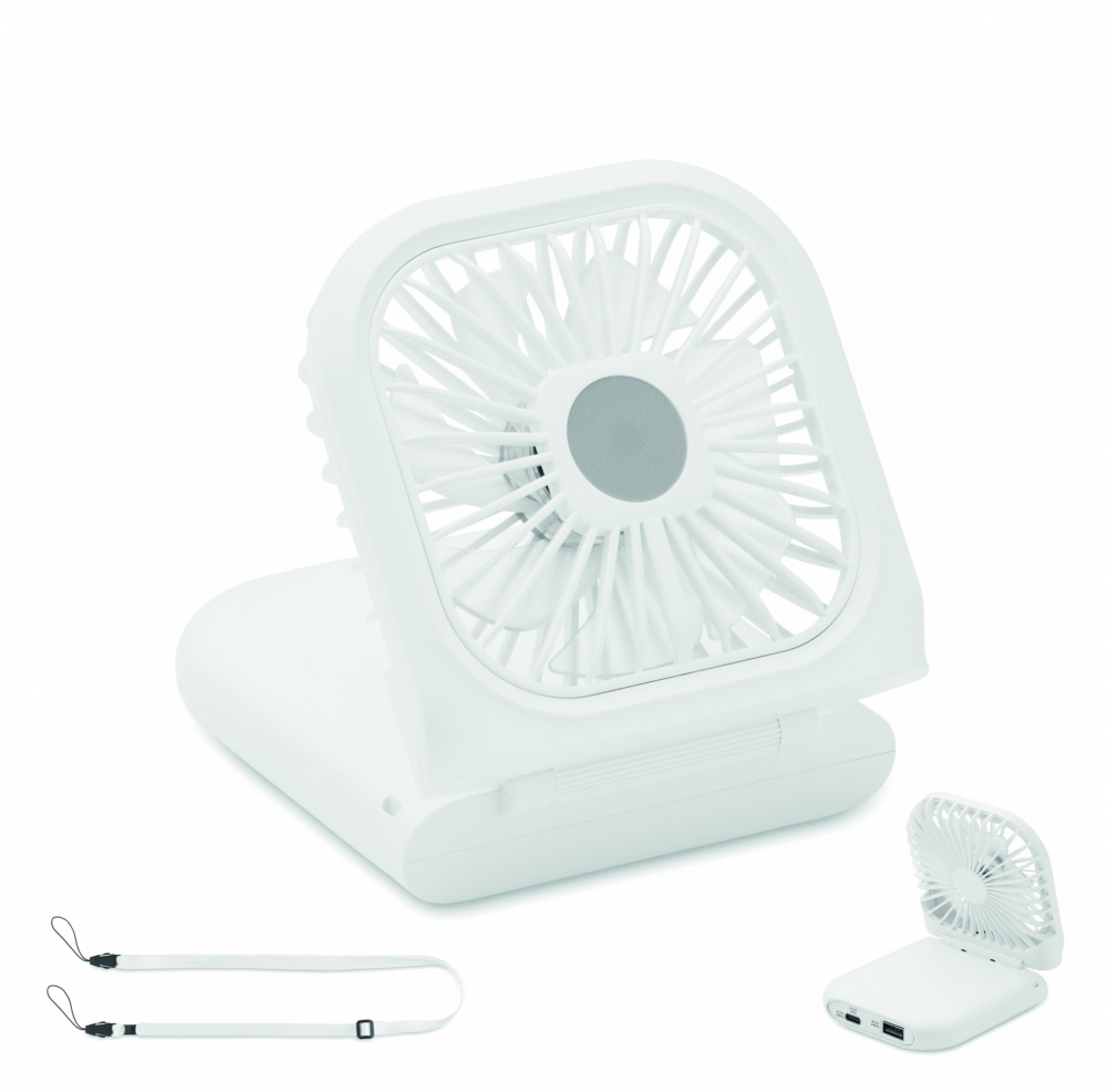 Logo trade advertising products image of: Portable foldable or desk fan