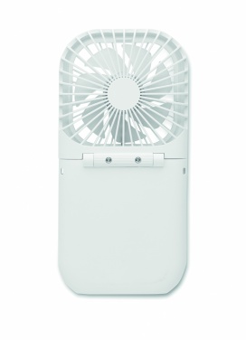 Logo trade business gifts image of: Portable foldable or desk fan