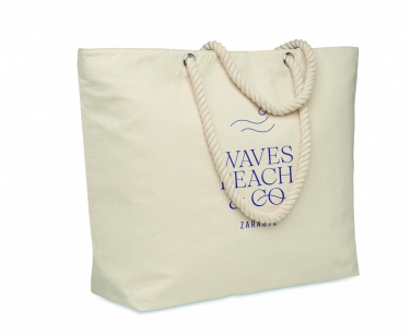 Logo trade advertising products image of: Beach cooler bag in cotton