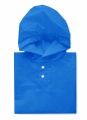 PEVA kid rain coat with hood, Royal Blue