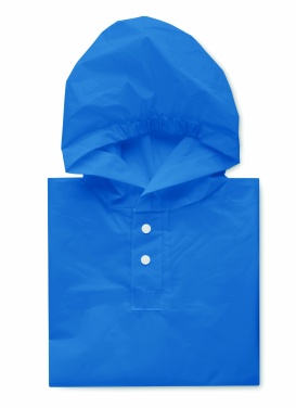 Logo trade business gifts image of: PEVA kid rain coat with hood