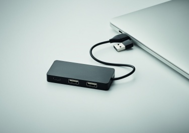 Logo trade promotional giveaway photo of: 3 port USB hub with 20cm cable