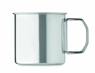 Logo trade promotional giveaways image of: Stainless steel mug 330 ml