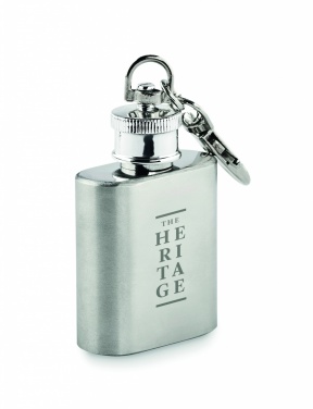 Logo trade business gifts image of: Hipflask key ring